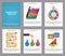 Collection Infographics for business brochures and presentations.