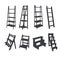 Collection of ladder shelf silhouette vector