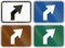 Collection of lane direction signs of the United States MUTCD