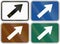 Collection of lane direction signs of the United States MUTCD