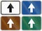 Collection of lane direction signs of the United States MUTCD