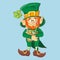 Collection of Leprechaun for Saint Patricks design.