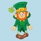 Collection of Leprechaun for Saint Patricks design.