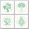 Collection Of Logos Of Green Tree