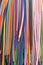 Collection of many colorful shoelaces