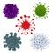 Collection of microbes and viruses.