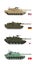 Collection Military Transportation of vector tanks