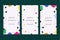 Collection of modern abstract templates for socila media story posting, minimal trendy flat backgrounds with copy space