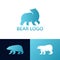 Collection of Modern Elegant Bear Logo Concept Design with 3 Variation Bears