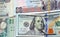 Collection of multi currencies US dollars, Egyptian pounds and Saudi riyals background