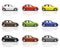 Collection of Multicolored New Modern 3D Cars