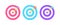 Collection multicolored target aim with arrows in center successful achievement complete 3d icon