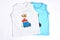 Collection of new t-shirts for baby-boys.