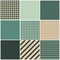 Collection of nine seamless patterns