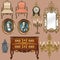 Collection of objects style Louis XV