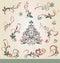 Collection of ornamental Christmas decorations