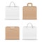 Collection paper shopping bags template