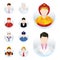 collection of people and occupations. Vector illustration decorative design