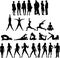 Collection of People Silhouettes Twenty Seven Figu