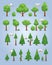 Collection of polygonal trees