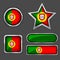 Collection of portugal flag icons