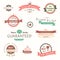 Collection of premium quality vintage labels and badges