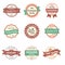 Collection of premium quality vintage labels and badges