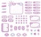 collection of printable frame notes with stickers planners and notes pack