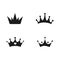 Collection quolity crowns. Royal Crown icons collection set. Vintage crown. Vector illustration