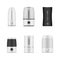 Collection realistic air humidifier template vector health care fresh vapor water diffuser