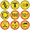Collection of Regulatory Road Signs Used in Botswana