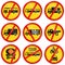 Collection of Regulatory Road Signs Used in Botswana