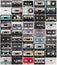 Collection of retro audio tapes