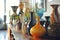 Collection of Retro, Vintage, and Modern Vases, Pots, and Furniture Cutouts. Concept Vases, Pots,