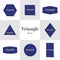 Collection Rhombus and Triangle shape cards