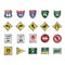 collection of road signs. Vector illustration decorative design