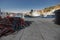 Collection of ropes and nets on a pier at Bol on Brac