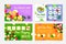 Collection salad loyalty card with barcode for get free or sale discount vector illustration