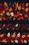 A Collection of Seamless Autumn Leaves Border Designs, Fall-inspired Frame Elements