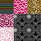 Collection seamless colorful patterns