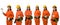 Collection set of construction workers wearing Orange Protective clothes, helmet hand holding Craftsman tool with tool belt