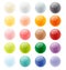 Collection set of glossy colorful button element