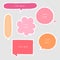 Collection set of hand drawing line, grunge, crayon, speech bubble balloon, text box