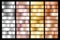 Collection of silver, chrome, gold, rose gold and bronze metallic gradient. Vector illustration