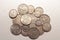 collection silver coins old vintage antique