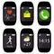 Collection smart watch with icons on the display heart rate, pulse, running, message sms, call, weather, time. Vector illustration