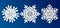 Collection snowflakes vector illustration