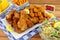 Collection Of Southern Fried Chicken Products