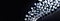 collection of sparkling diamonds artfully arranged on a dark surface. concept: jewelry advertisements, website banner