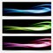 Collection speed flow abstract swoosh futuristic wave layout